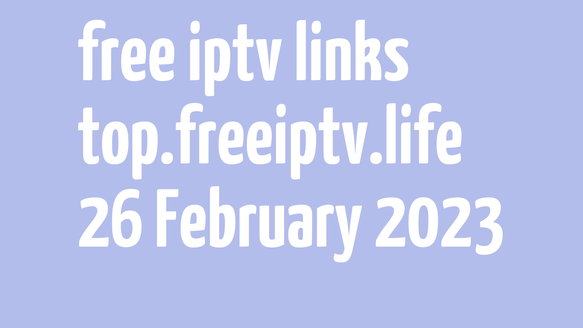 free iptv links 250223